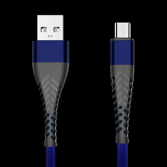 Kabel USB extreme Spider 3A 1,5m MicroUSB niebieski Lenovo Moto Z