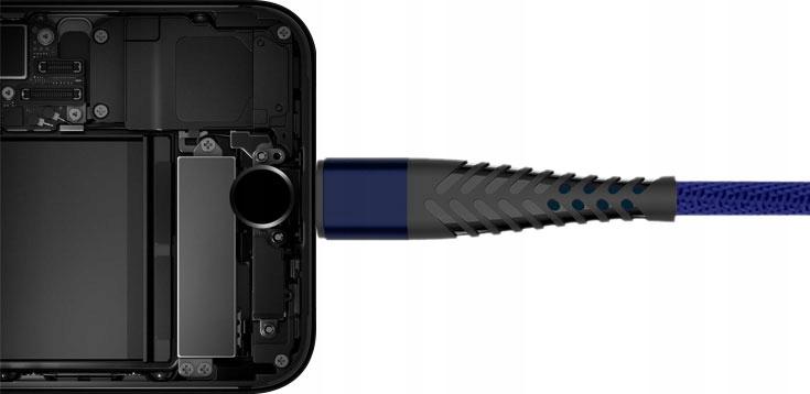 Kabel USB Extreme Spider 3A 1,5m Typ-C na Typ-C niebieski UMI Plus E / 2
