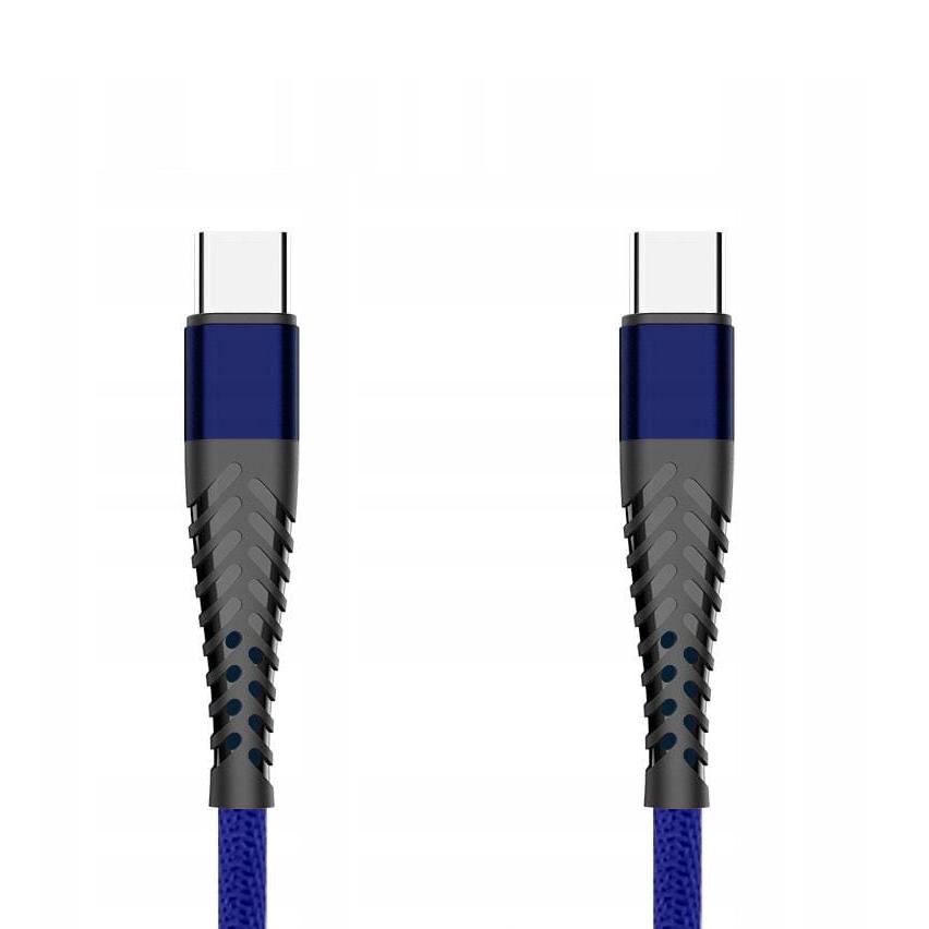 Kabel USB Extreme Spider 3A 1,5m Typ-C na Typ-C niebieski LG K51S / 3