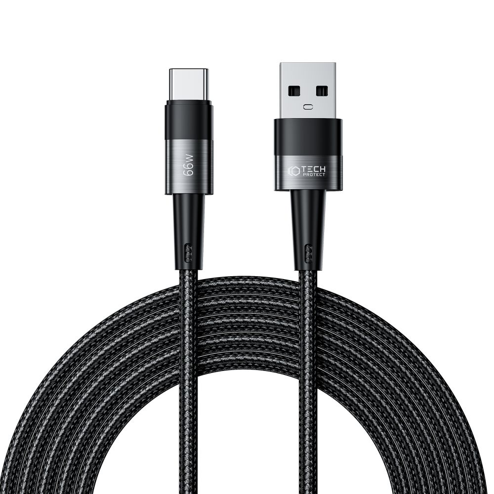 Kabel USB Tech-Protect Ultraboost Typ-C 66W 6A 3m szary Xiaomi Mi Note 2