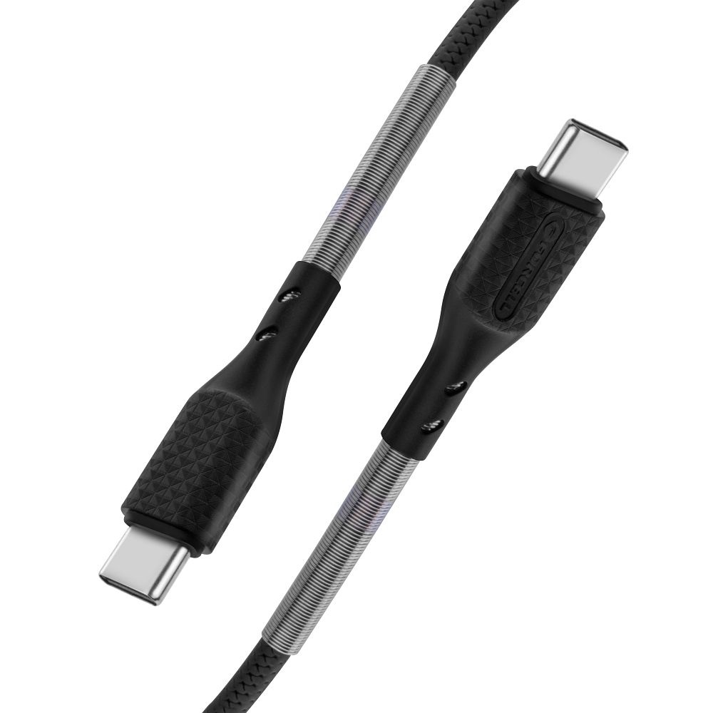 Kabel USB Forcell Carbon Typ-C na Typ-C QC 3.0 PD60W CB-02C 1m czarny Xiaomi Redmi Note 13 / 6