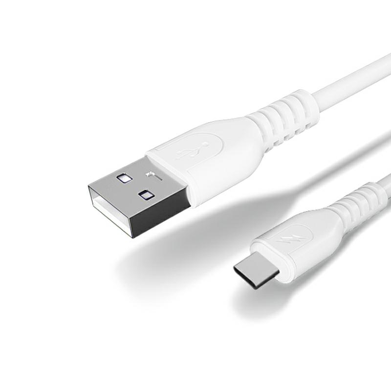 Kabel USB 1m 6A TYP-C biały Google Pixel 4a / 3