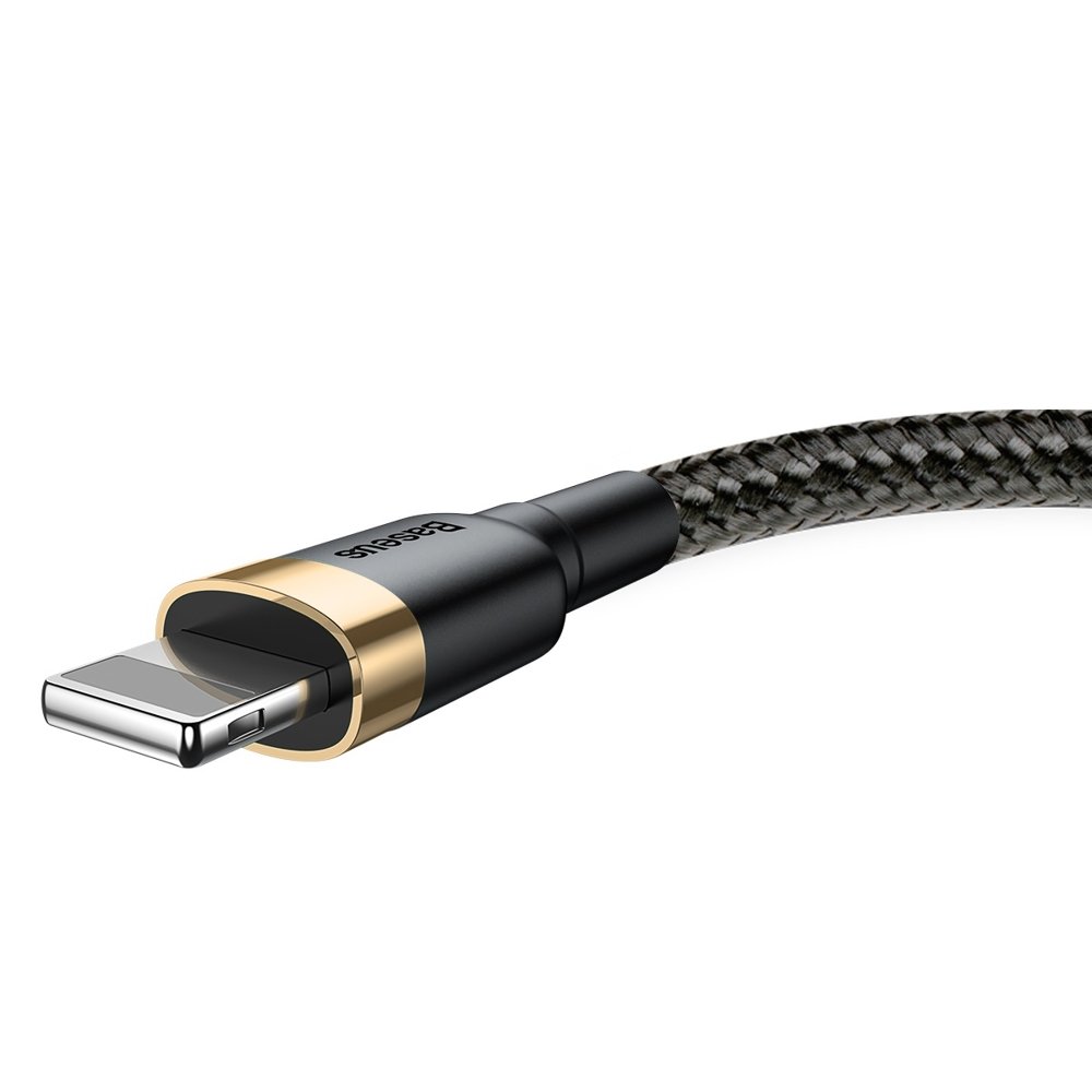 Kabel USB Baseus Cafule 3m 2A Lightning czarno-zoty APPLE iPhone 12 Pro Max / 3