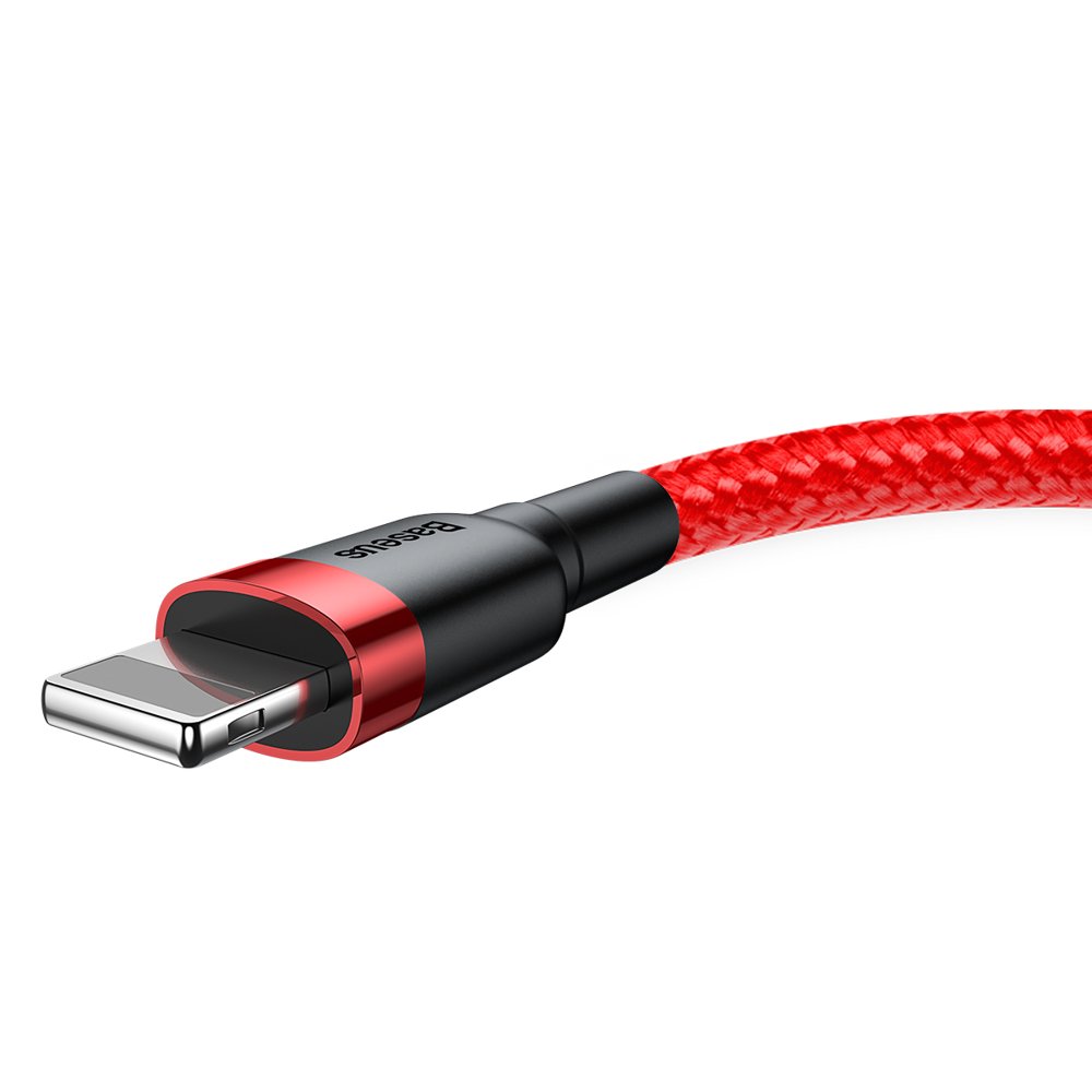 Kabel USB Baseus Cafule 3m 2A Lightning czerwony APPLE iPhone X / 3