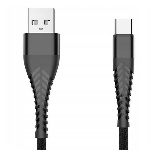 Kabel USB eXtreme Spider 3A 2m Typ-C czarny ASUS Zenfone 5Z ZS620KL