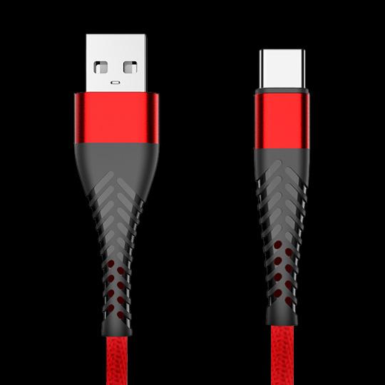 Kabel USB eXtreme Spider 3A 1.5m Typ-C czerwony HUAWEI P30 / 6
