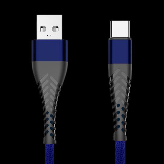 Kabel USB eXtreme Spider 3A 2m Typ-C niebieski Xiaomi Mi 10 Pro / 6