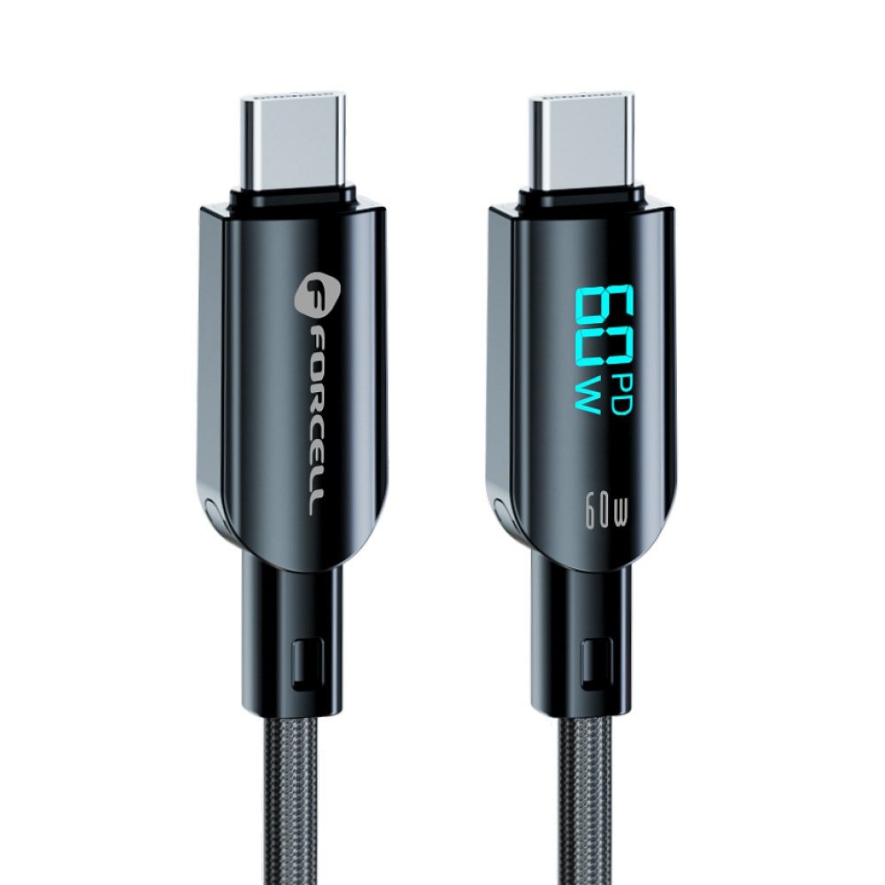 Kabel USB Forcell F-Energy 60W Digital Typ-C na Typ-C1,2 m czarny SAMSUNG Galaxy A23 5G Kabel USB Forcell F-Energy 60W Digital Typ-C na Typ-C1,2 m czarny SAMSUNG Galaxy A23 5G