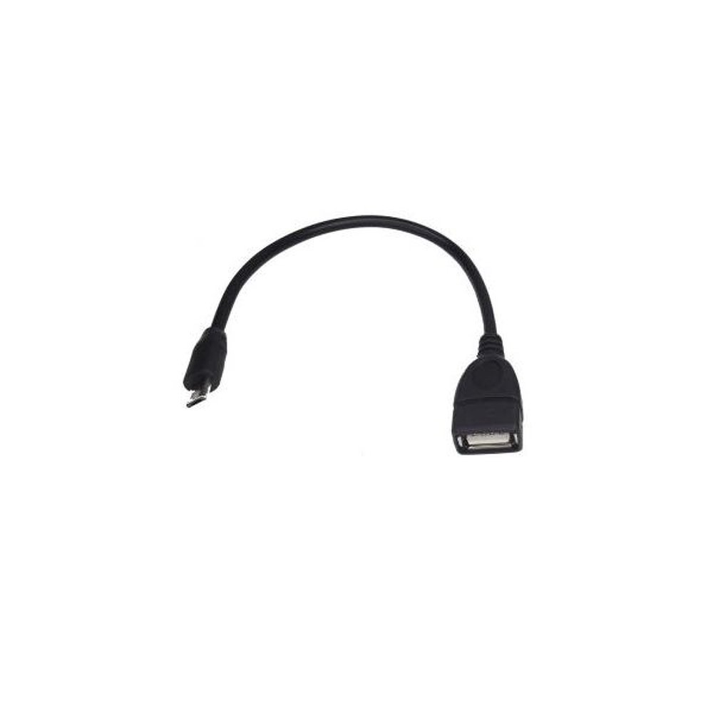 Adapter OTG z microUSB na USB czarny ALCATEL 3C