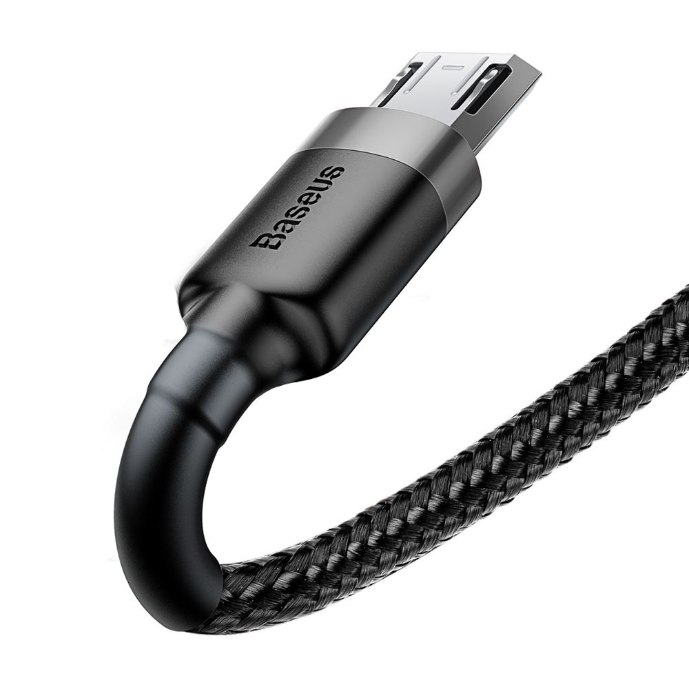 Kabel USB Baseus Cafule 2m 1.5A microUSB czarno-szary Microsoft Lumia 550 / 5