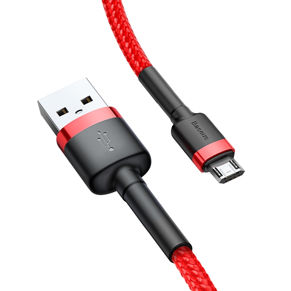 Kabel USB Baseus Cafule 1m 2.4A microUSB czerwony SONY Xperia Z5 Premium / 3