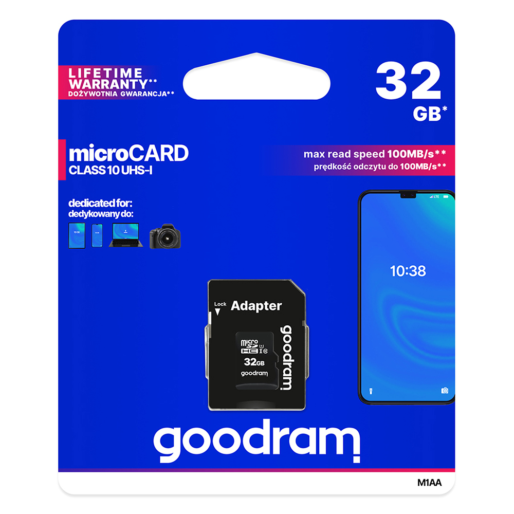 Karta pamici MicroSD 32GB GOODRAM class 10 Oppo Find X5 Lite