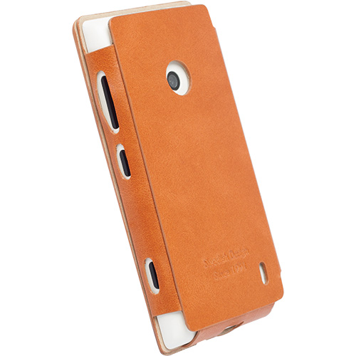 Pokrowiec etui Krusell FlipCover Kiruna Camel NOKIA Lumia 520 / 2