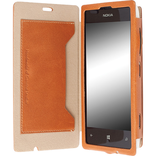Pokrowiec etui Krusell FlipCover Kiruna Camel NOKIA Lumia 520 / 3