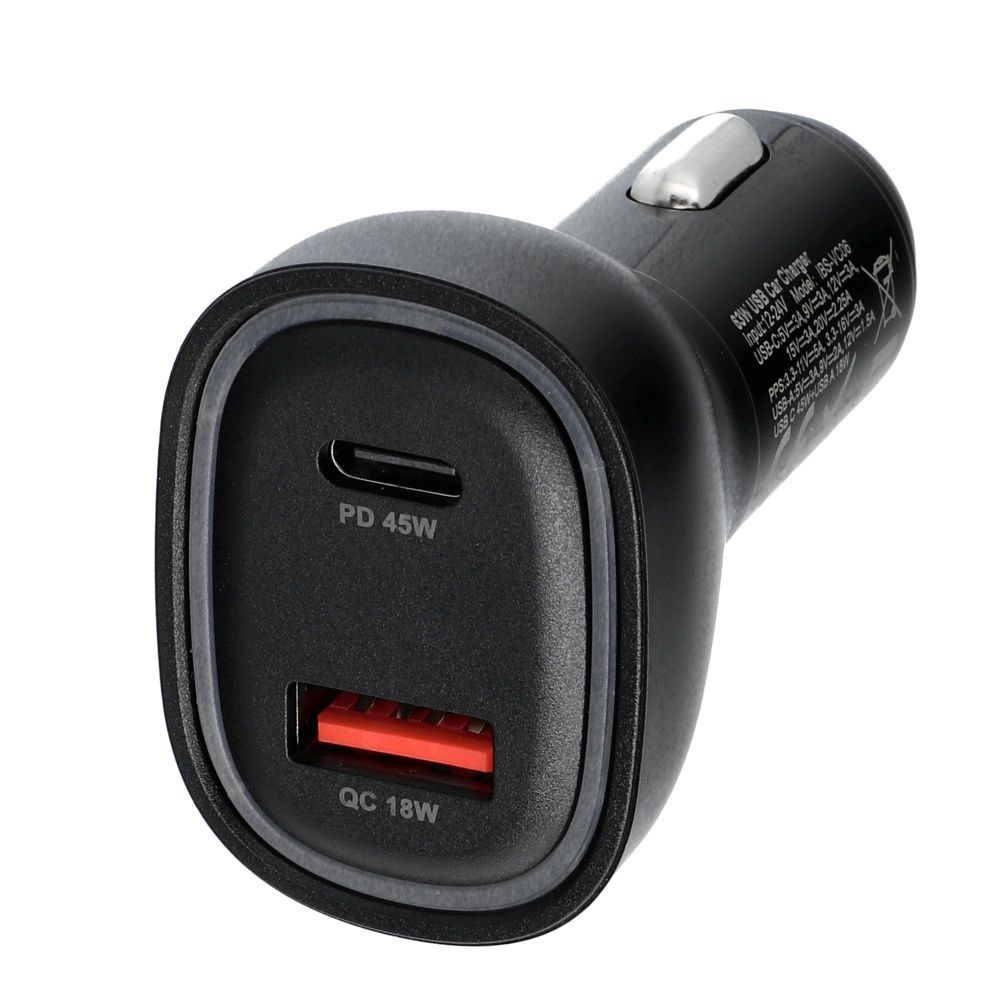 Ładowarka samochodowa Blue Star USB C + USB A QC3.0 PD AFC PPS SFC2.0 3A 63W czarna Realme 9i / 2 Ładowarka samochodowa Blue Star USB C + USB A QC3.0 PD AFC PPS SFC2.0 3A 63W czarna Realme 9i / 2