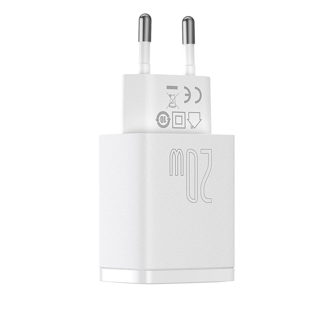 adowarka sieciowa Baseus Compact USB Typ-C 20W 3A CCXJ-B02 biaa  NOKIA C20 / 3