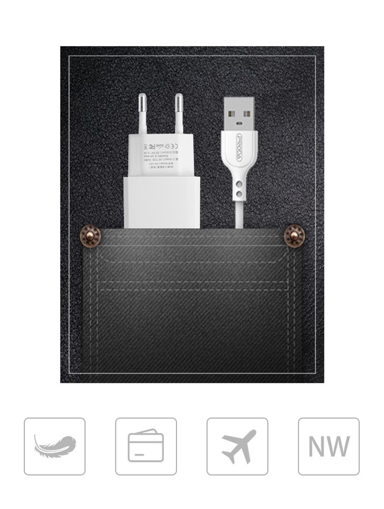 adowarka sieciowa Proda Linshy Pro Charger PD-A22 2x USB 2.1A Typ-C biaa Xiaomi Redmi Note 9 Pro / 4
