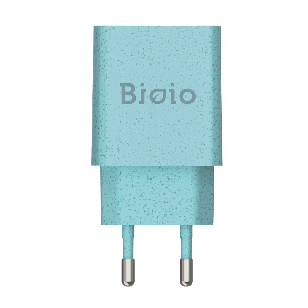 adowarka sieciowa Bioio Biodegradowalna 1xUSB 2,4A kostka niebieska APPLE iPhone SE 2020