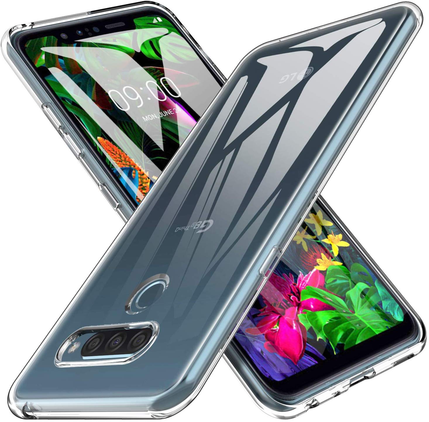 Pokrowiec silikonowe etui Back Case przeroczyste LG G8X ThinQ