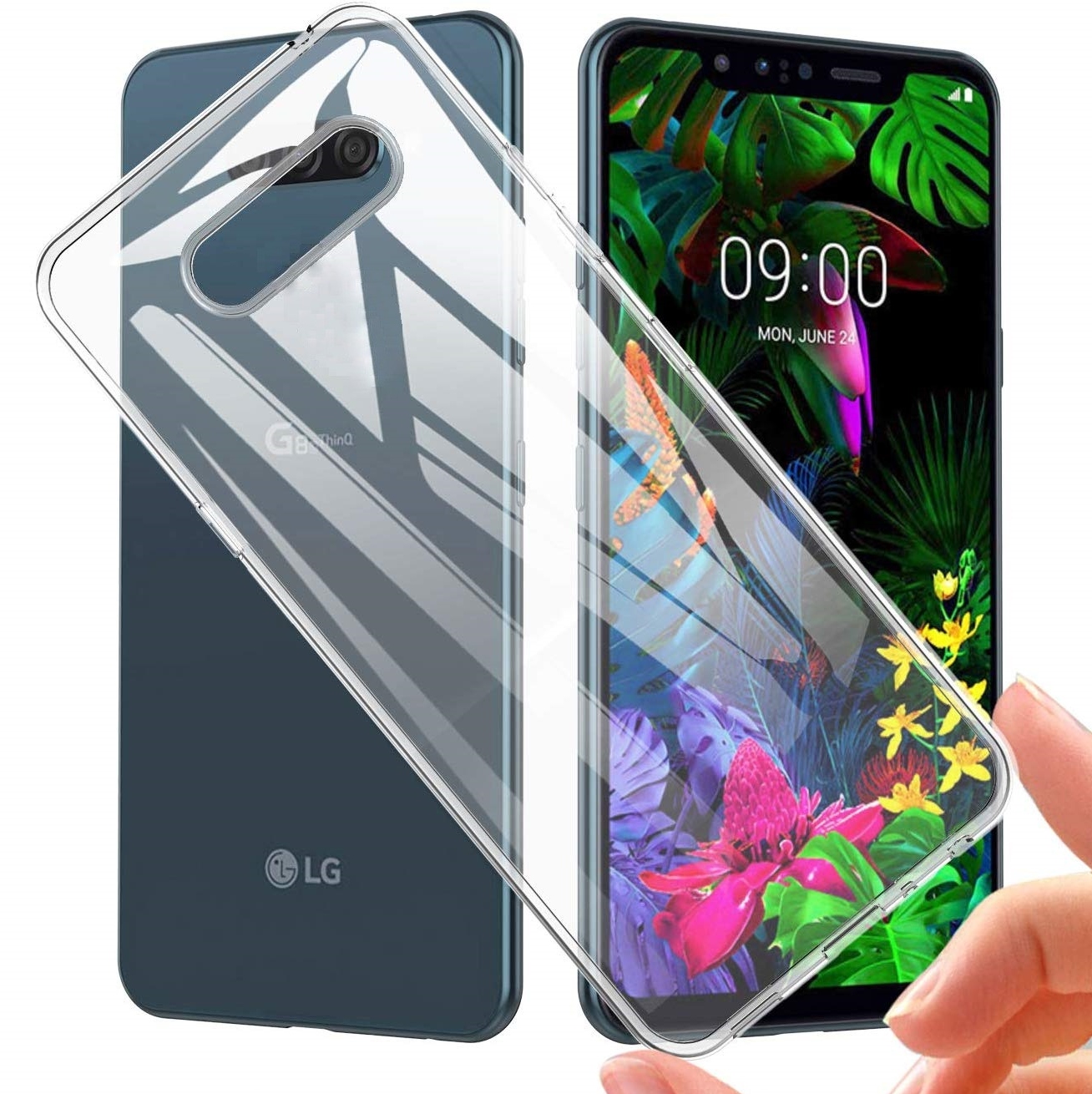 Pokrowiec silikonowe etui Back Case przeroczyste LG G8X ThinQ / 2