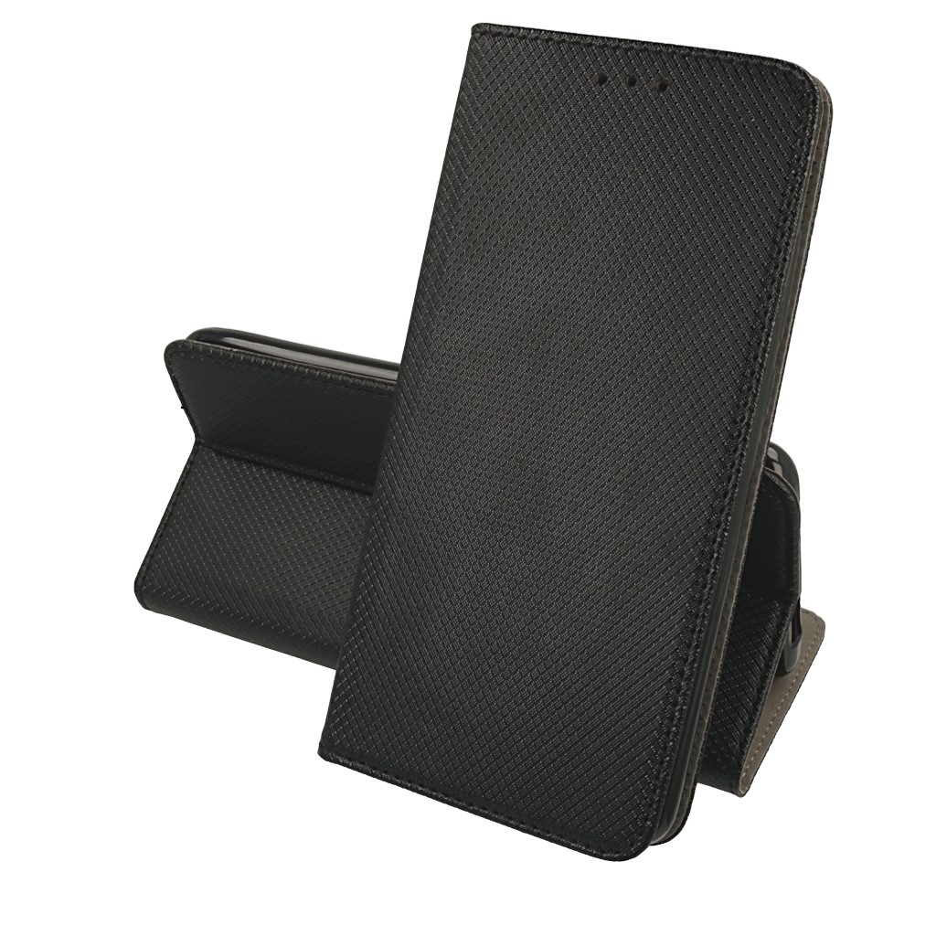 Pokrowiec etui z klapk Magnet Book czarne LG Q51