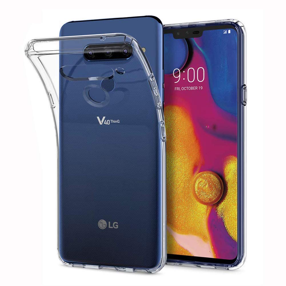 Pokrowiec silikonowe etui Back Case przeroczyste LG V40 ThinQ
