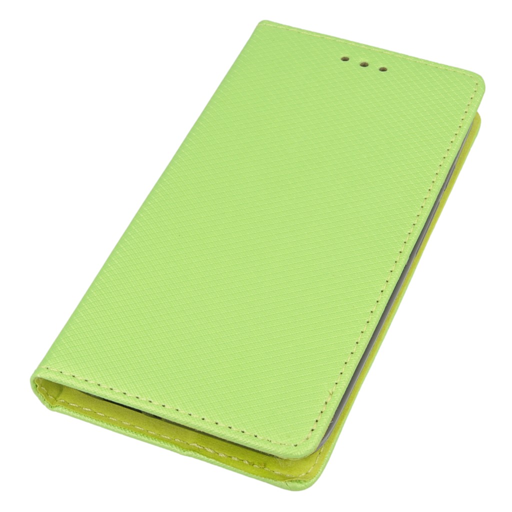 Pokrowiec etui z klapk Magnet Book zielone LG X400