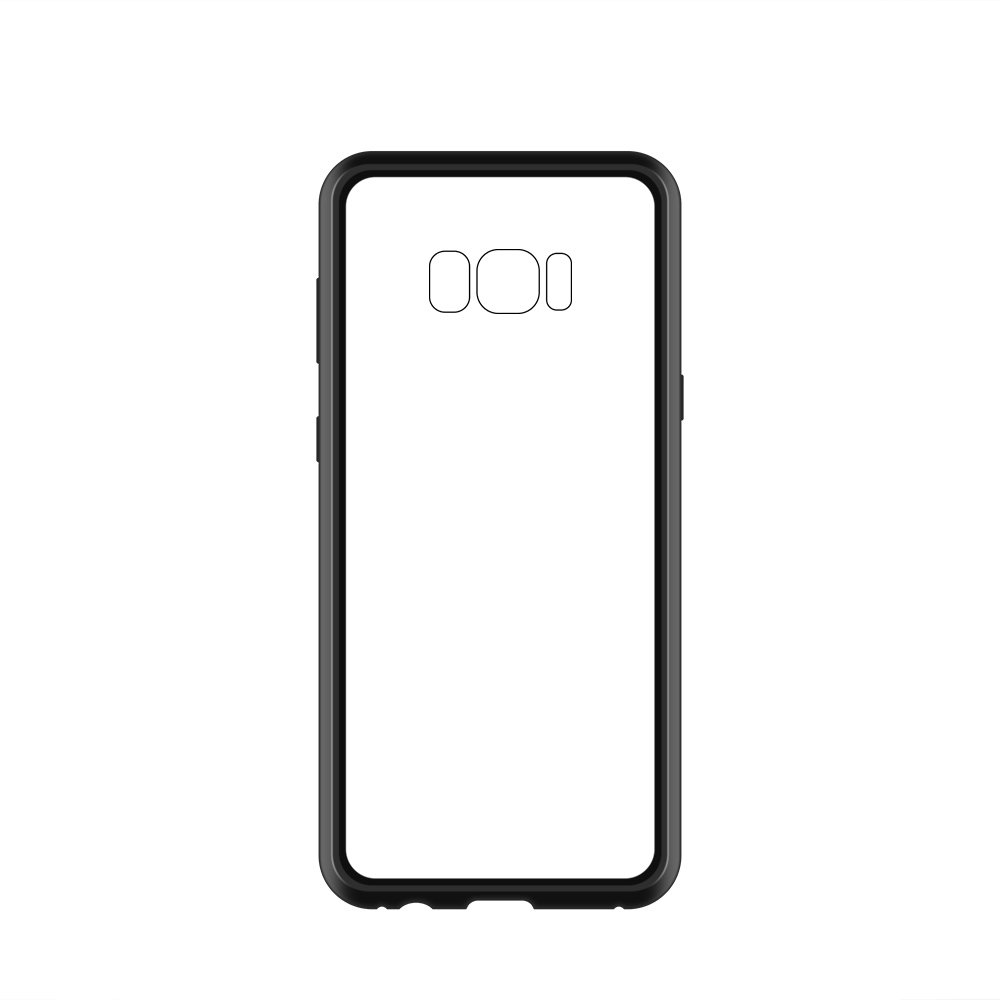 Pokrowiec etui Magnetic case czarno-przeroczyste SAMSUNG Galaxy S8 / 2