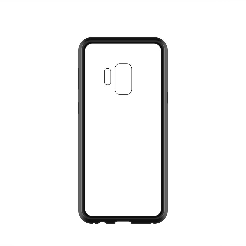 Pokrowiec etui Magnetic case czarno-przeroczyste SAMSUNG Galaxy S9 / 2