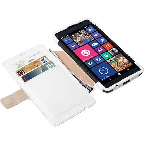 Pokrowiec etui Krusell FlipCover Malmo biae Microsoft Lumia 640 Dual SIM / 2