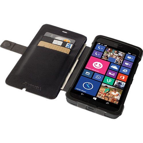 Pokrowiec etui Krusell FlipCover Malmo czarny Microsoft Lumia 640 XL Dual SIM / 3