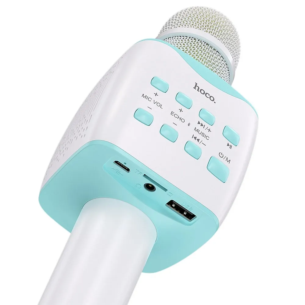 Mikrofon HOCO karaoke BK5 Cantando niebieski LG G8X ThinQ / 4