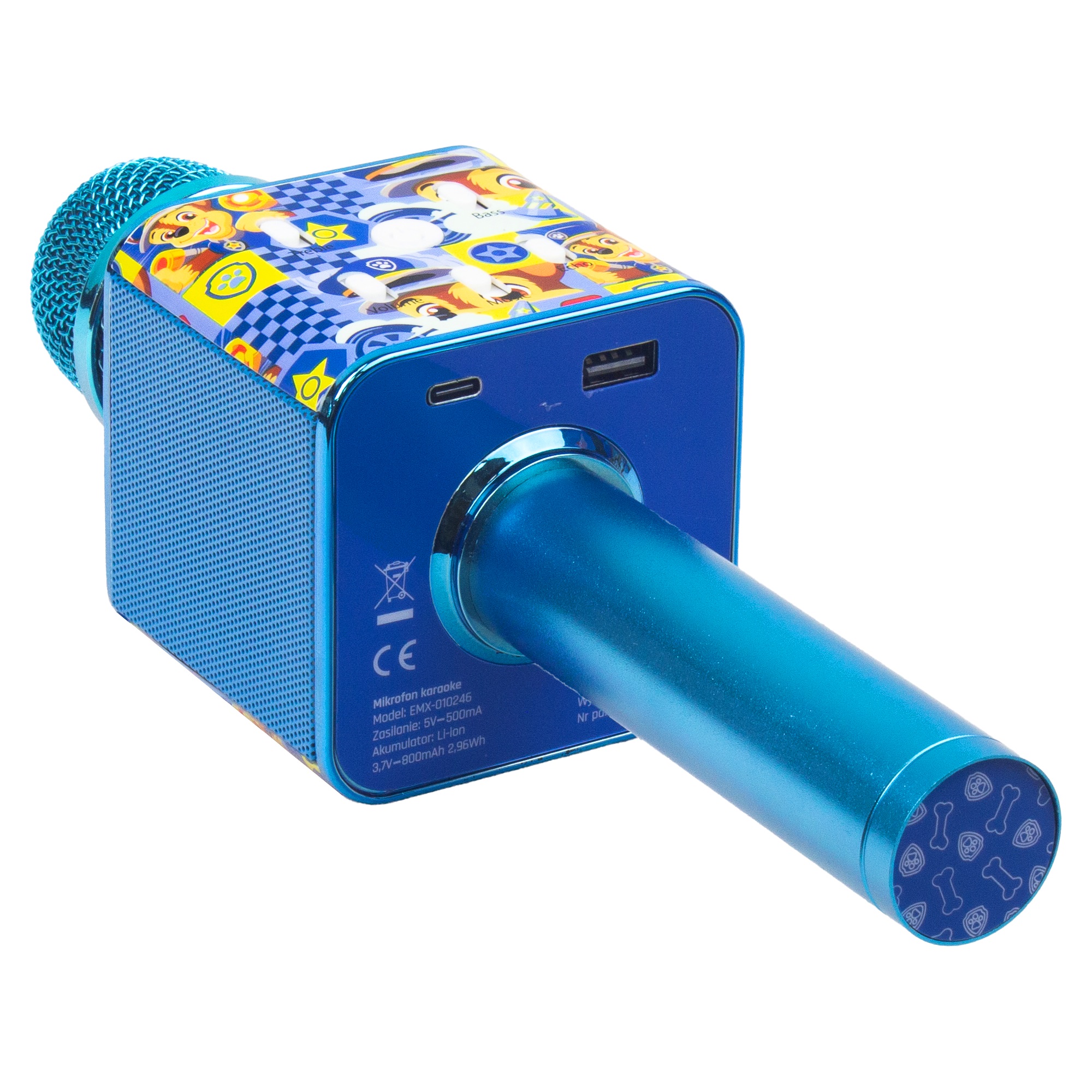 Mikrofon z gonikiem Psi Patrol niebieski Oppo Find X3 Pro / 2