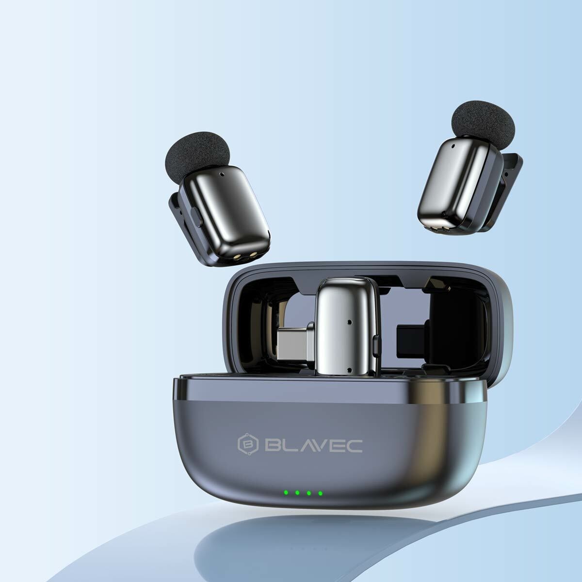 Mikrofon Blavec Bezprzewodowy Krawatowy x 2 MK-03 ClipGo Typ-C srebrny HUAWEI Mate 9 Porsche Design / 2 Mikrofon Blavec Bezprzewodowy Krawatowy x 2 MK-03 ClipGo Typ-C srebrny HUAWEI Mate 9 Porsche Design / 2