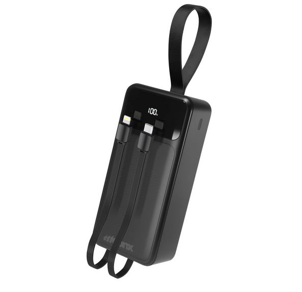 Power bank MOONX MP05 PD 20W 1xUSB-C 1xUSB QC3.0 22.5W 30000mAh czarny SAMSUNG Galaxy Z Flip 8