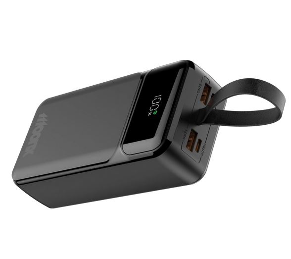 Power bank MOONX MP06 65W 2xUSB-C 2xUSB QC3.0 30000mAh czarny SAMSUNG Galaxy S22 / 2