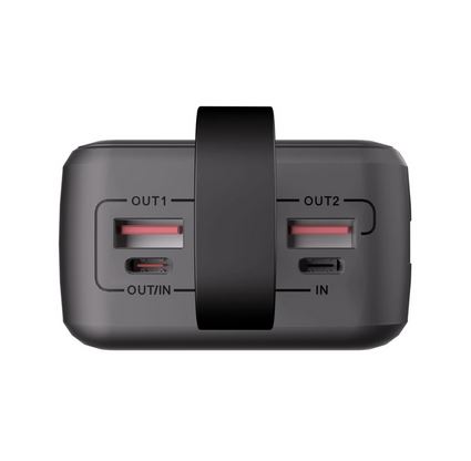 Power bank MOONX MP06 65W 2xUSB-C 2xUSB QC3.0 30000mAh czarny SAMSUNG Galaxy S22 / 3