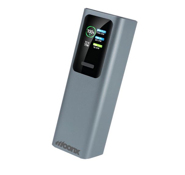 Power bank MOONX MP07 PD 165W 2xUSB-C 1xUSB QC3.0 22.5W 30000mAh srebrny SAMSUNG Galaxy S10e