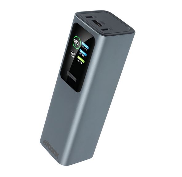 Power bank MOONX MP07 PD 165W 2xUSB-C 1xUSB QC3.0 22.5W 30000mAh srebrny SAMSUNG Galaxy S10e / 6