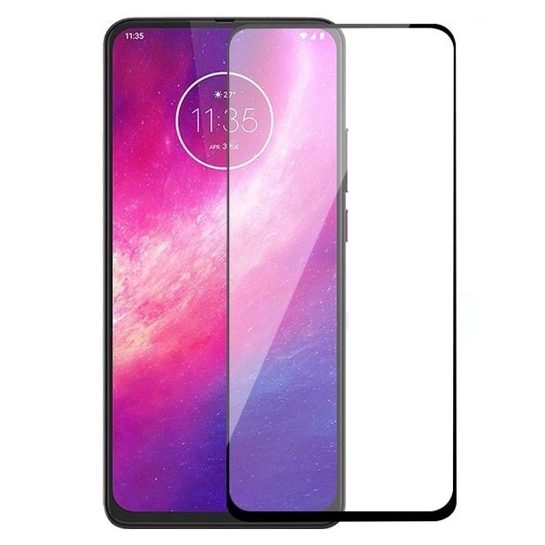 Szk�o hartowane 5D na ca�y ekran czarne MOTOROLA One Hyper