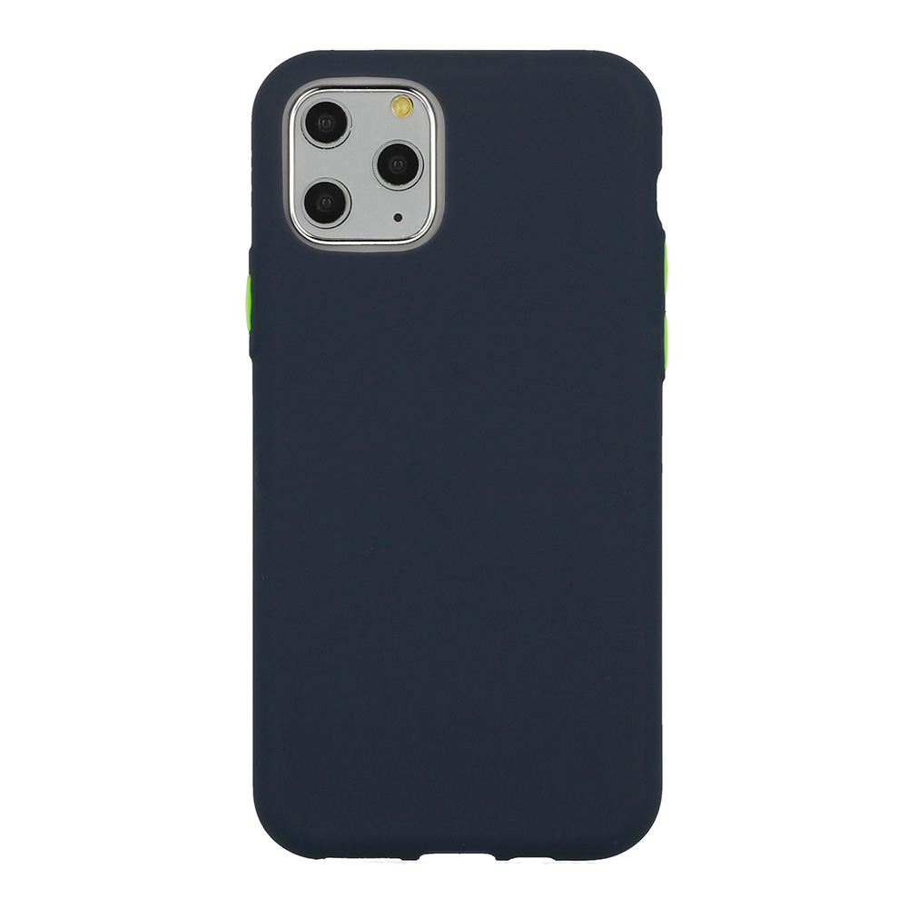 Pokrowiec etui silikonowe Solid Case granatowe MOTOROLA Moto G8 Power Lite