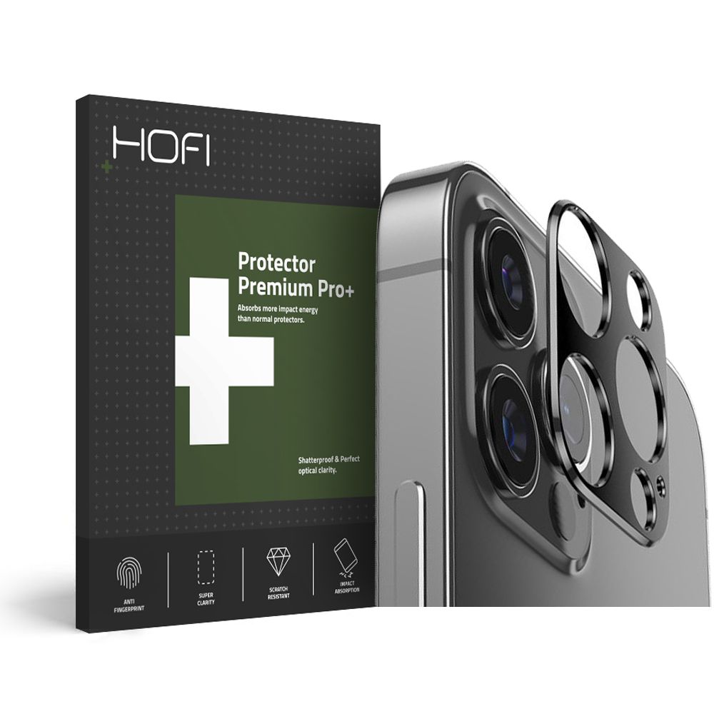 Szko hartowane na aparat Hofi Metal Styling Camera czarne APPLE iPhone 12 Pro