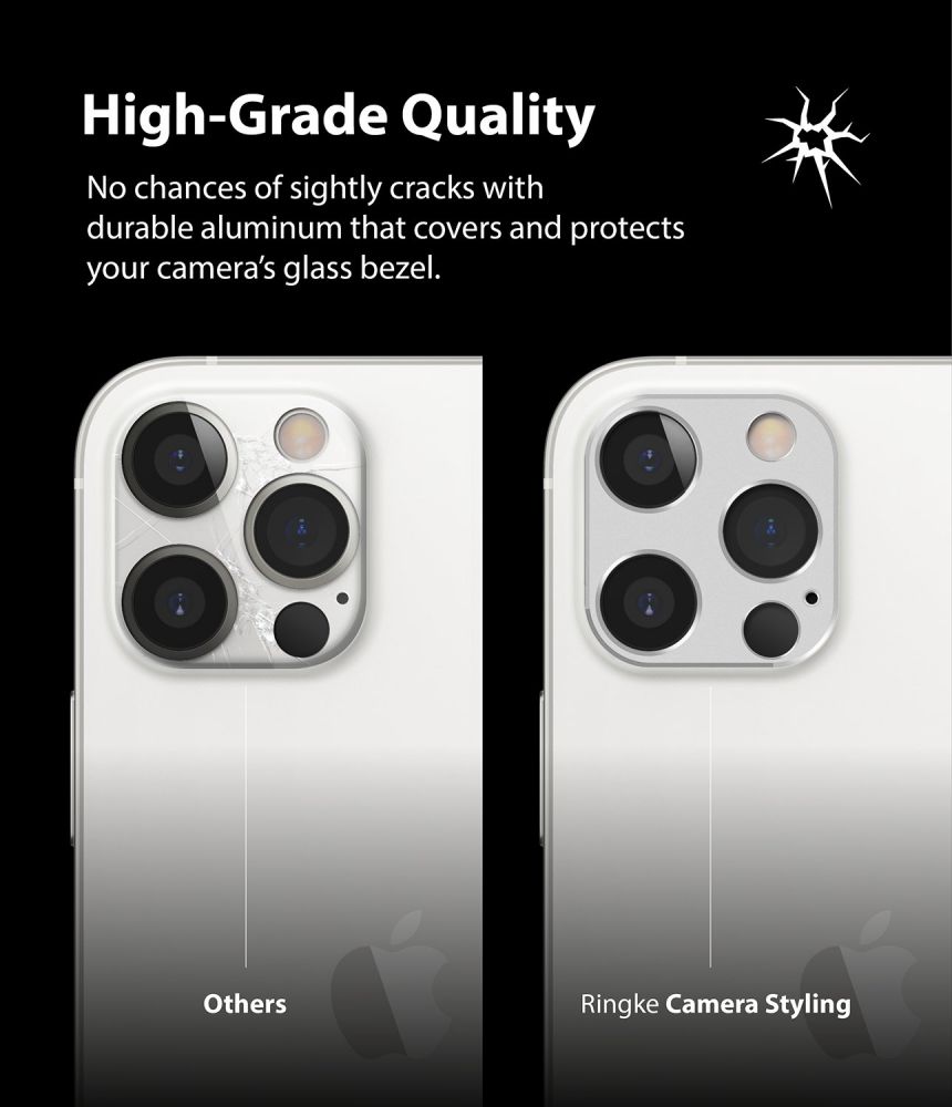 Szko hartowane na aparat Ringke Camera Styling grey APPLE iPhone 12 Pro / 7