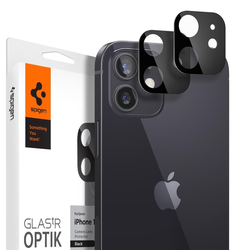 Szko hartowane na aparat Spigen Optik.tr Camera Lens czarne APPLE iPhone 12