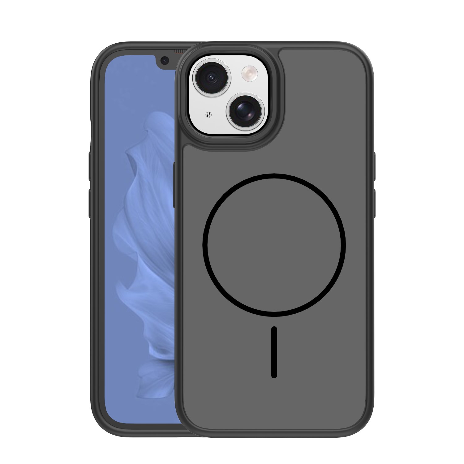 Pokrowiec Nak�adka Frame Thin Mag czarne APPLE iPhone 15