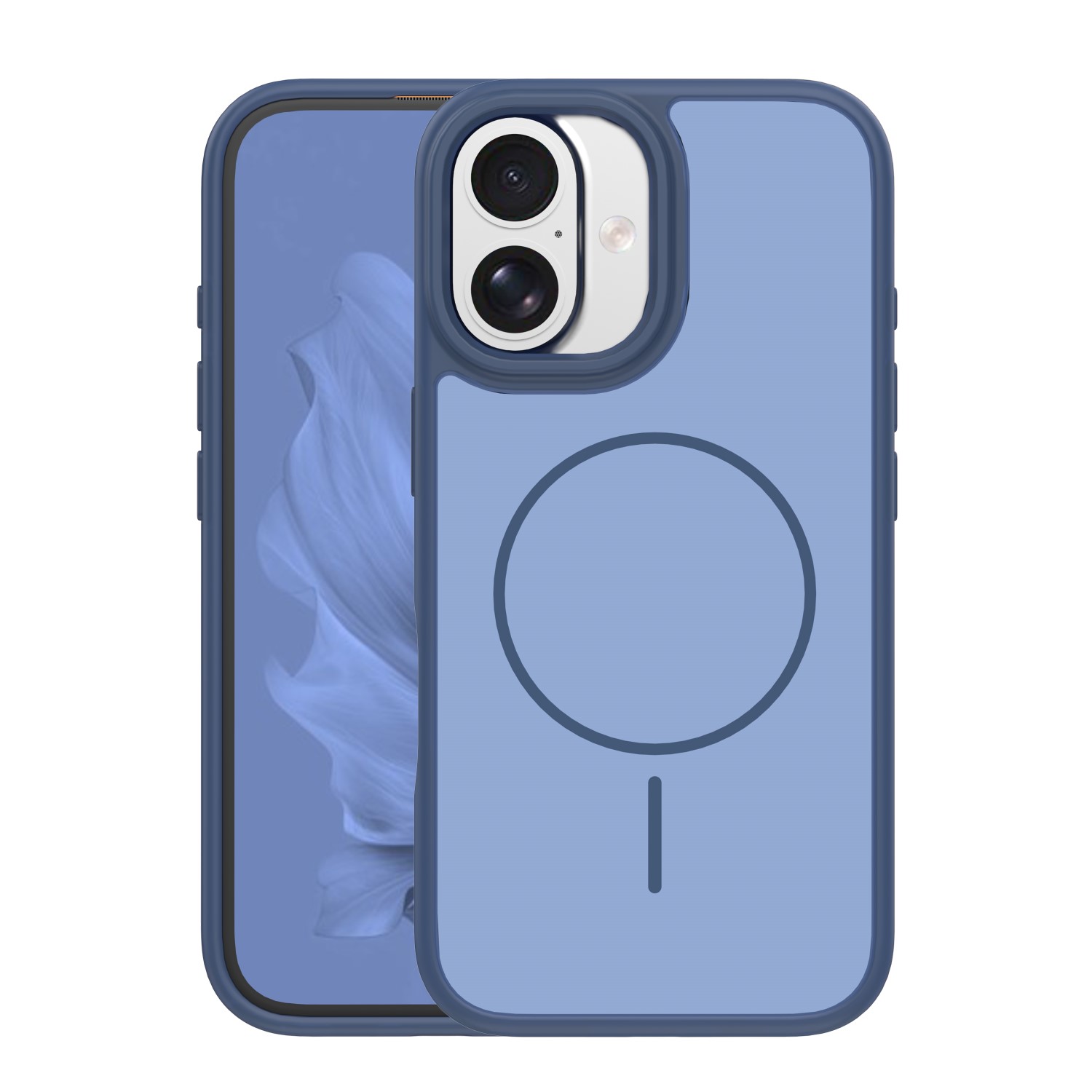 Pokrowiec Nak�adka Frame Thin Mag niebieskie APPLE iPhone 16