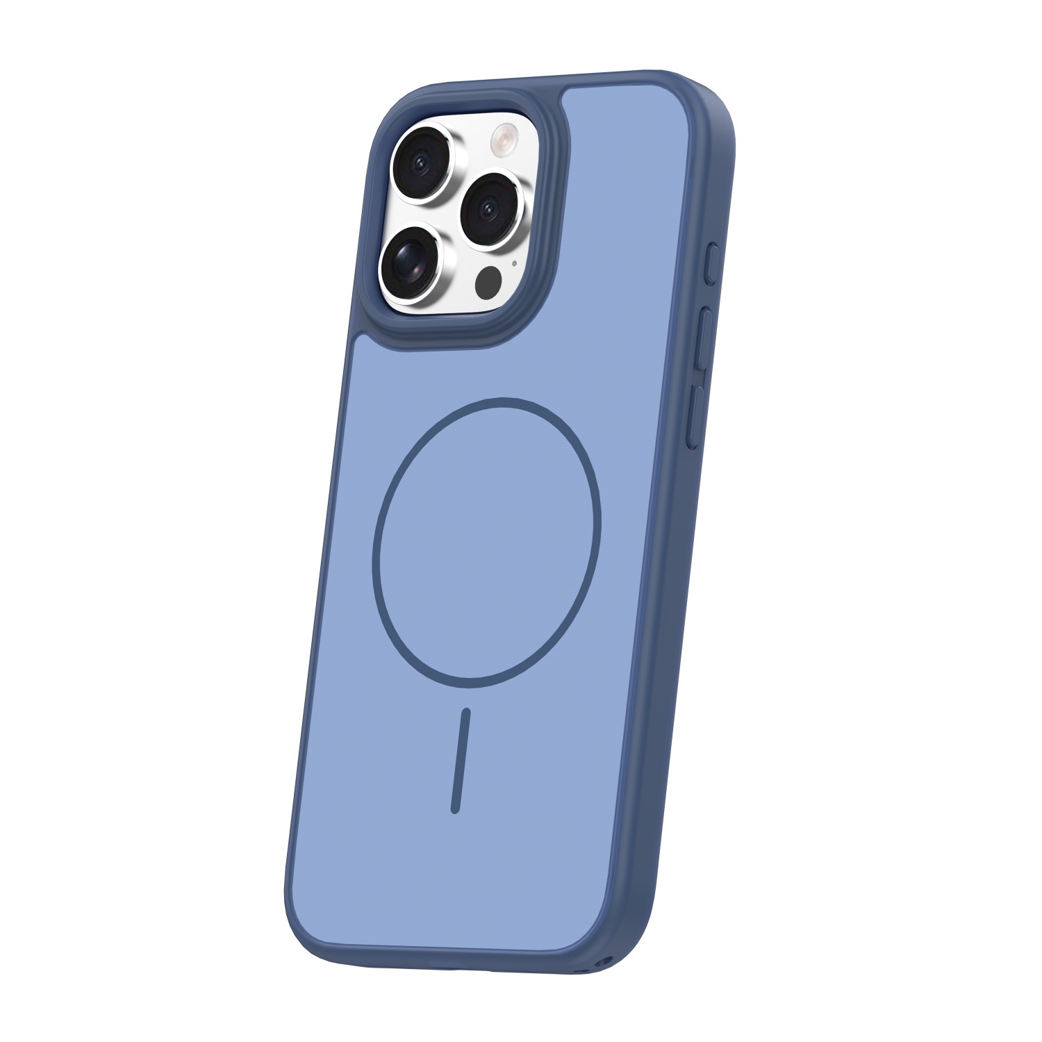 Pokrowiec Nak�adka Frame Thin Mag niebieskie APPLE iPhone 16 Pro / 2