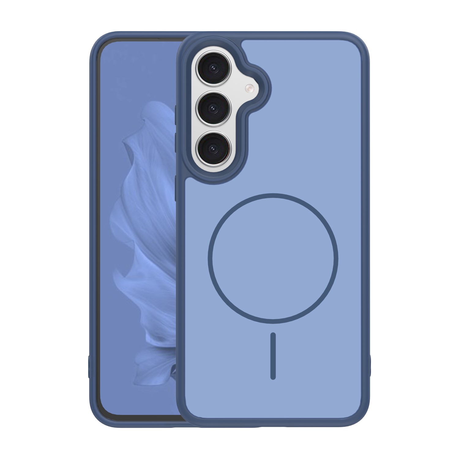 Pokrowiec Nak�adka Frame Thin Mag niebieskie SAMSUNG Galaxy S25 FE