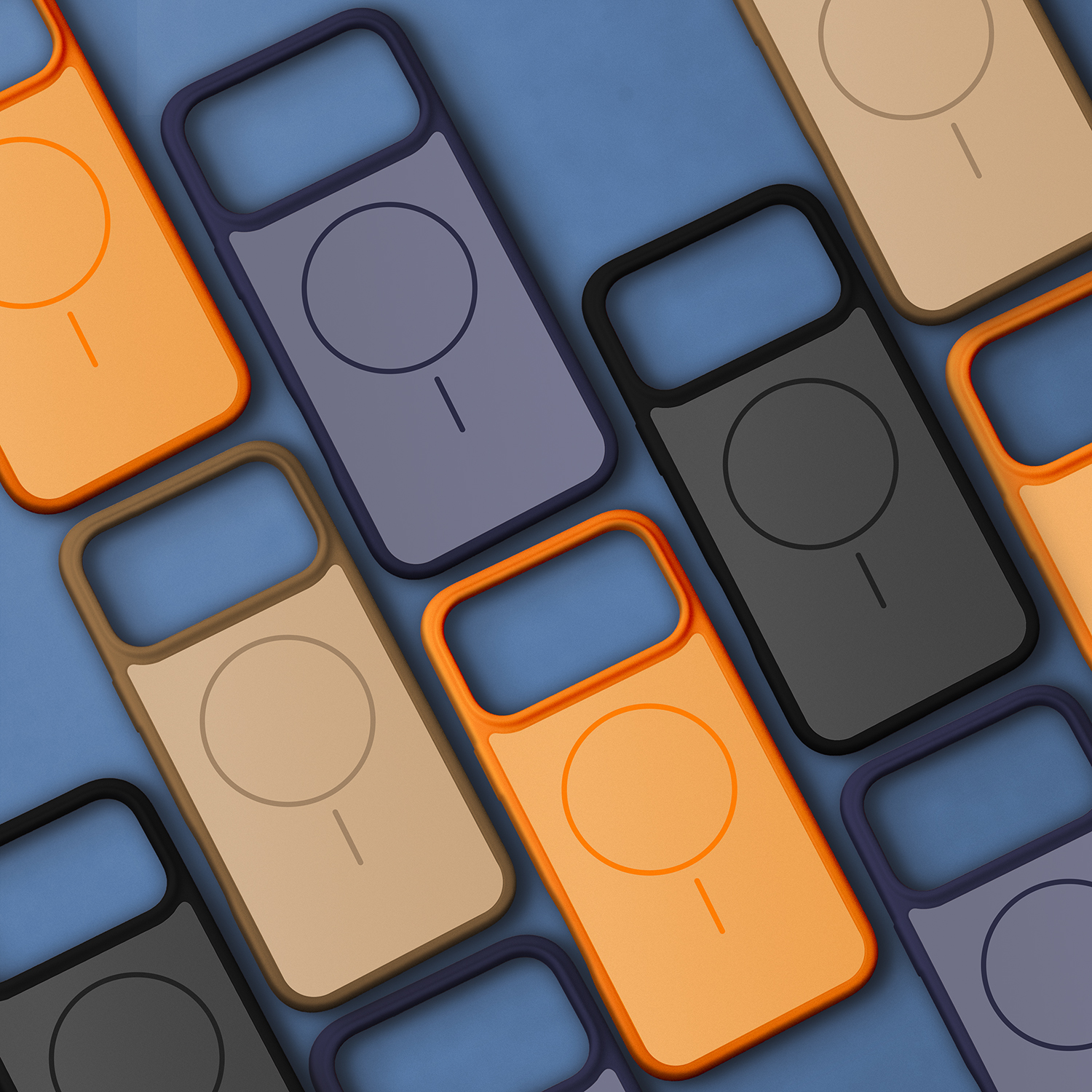 Pokrowiec Nakładka Frame Thin Mag pomarańczowe APPLE iPhone 15 Pro / 7 Pokrowiec Nakładka Frame Thin Mag pomarańczowe APPLE iPhone 15 Pro / 7