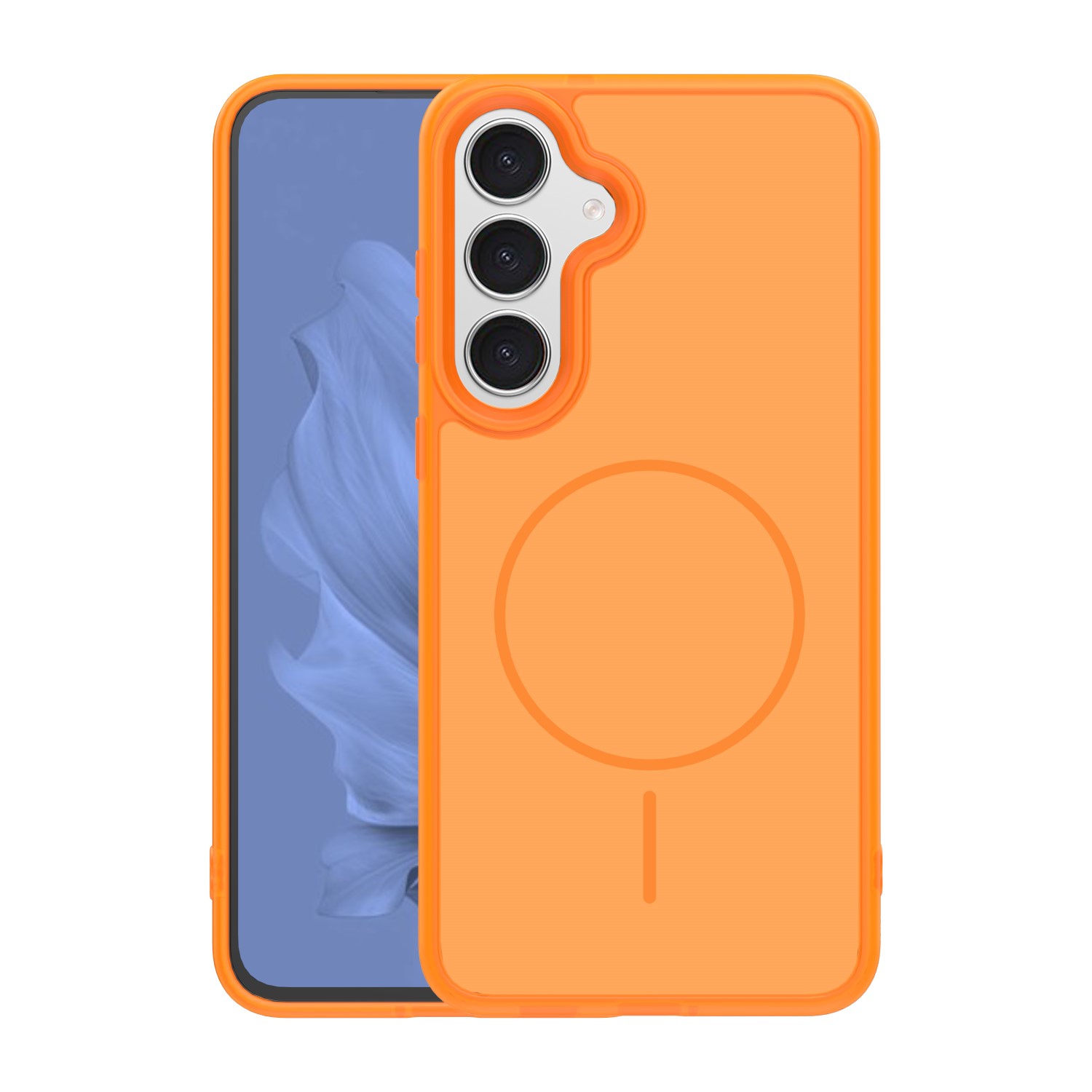 Pokrowiec Nak�adka Frame Thin Mag pomara�czowe SAMSUNG Galaxy S25